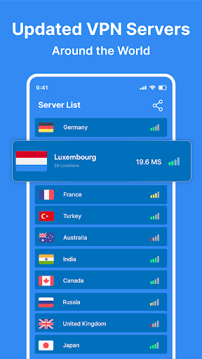 Luxembourg VPN: Luxembourg IP Screenshot3