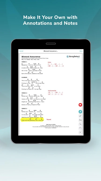 Charts by WorshipTools Screenshot3