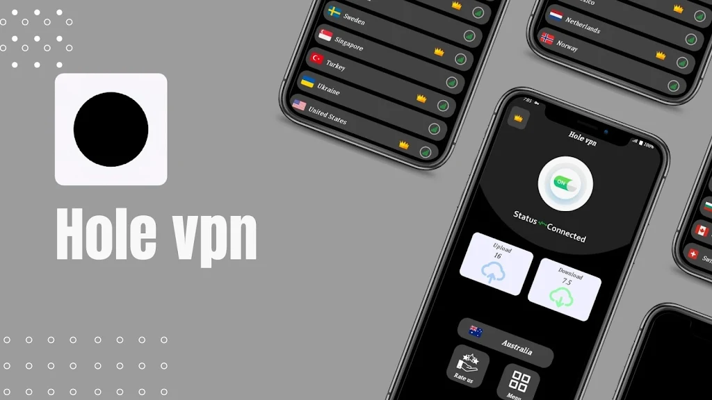 Hole VPN : Secure Proxy Screenshot1