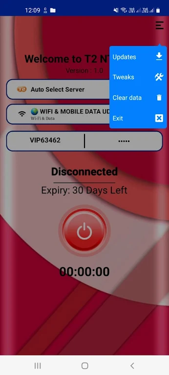 T2 NTE VPN Screenshot1