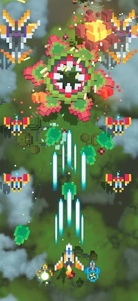 Sky Wings: Pixel Fighter 3D Mod Screenshot1