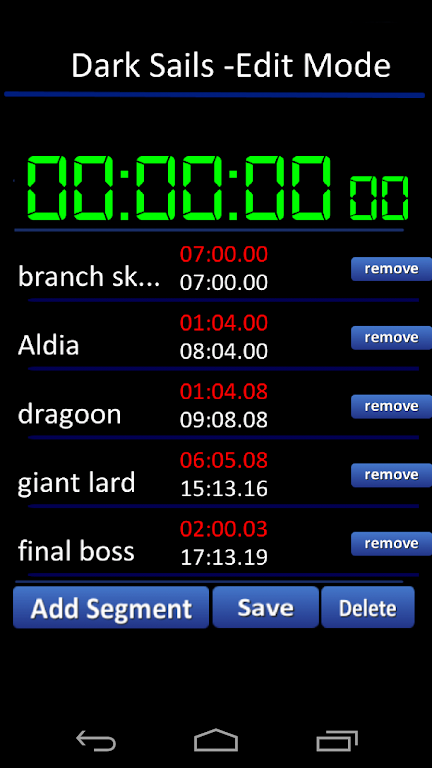 Speedrun Timer/Splitter Screenshot1