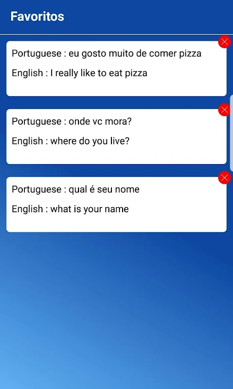 Tradutor Português Inglês/Inglês Português Screenshot4