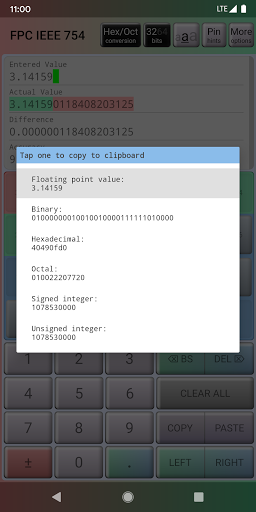 Floating Point Calculator IEEE Screenshot2