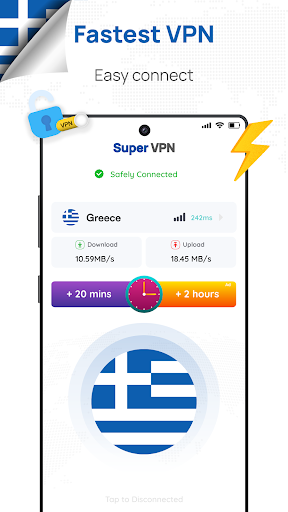 Greece VPN: Get Greece IP Screenshot1