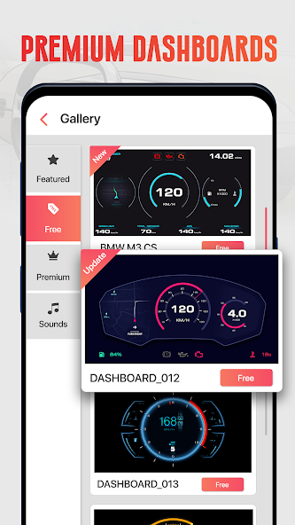 GPS Speedometer OBD2 Dashboard Mod Screenshot1