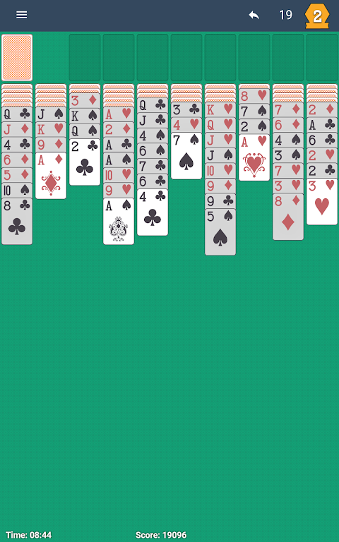 Spider Solitaire Four Suits Screenshot3