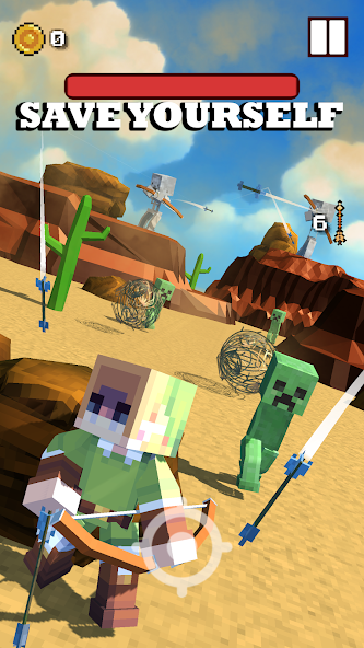 Craft Blocky Archer Mod Screenshot1