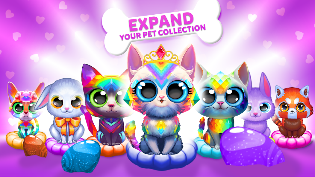 Merge Cute Animals: Pets Games Mod Screenshot4