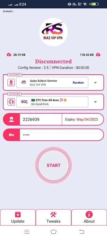 RIAZ VIP VPN - Private, Secure Screenshot1