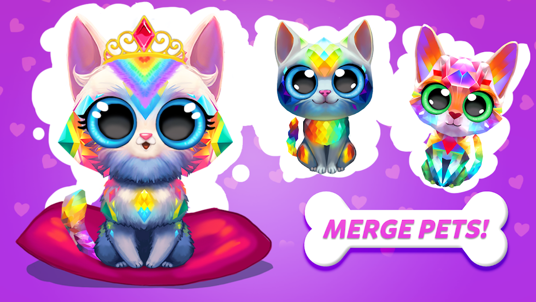 Merge Cute Animals: Pets Games Mod Screenshot3