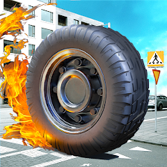 Crazy Tire - Reach the Moon Mod APK