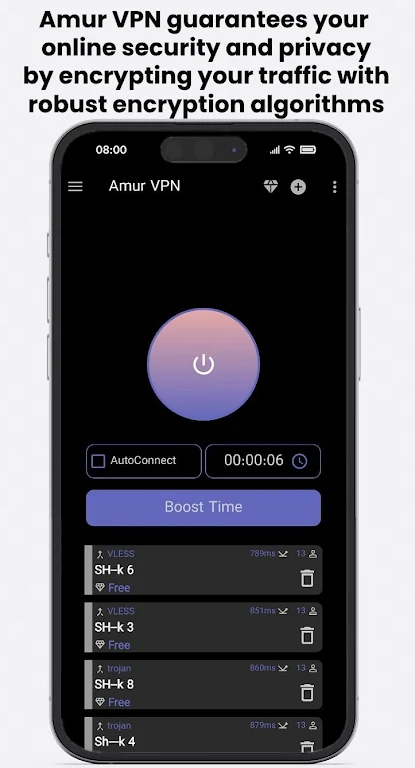 Amur VPN: Fast & Safe Screenshot3