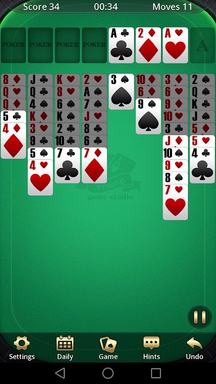 FreeCell Solitaire Daily Screenshot1