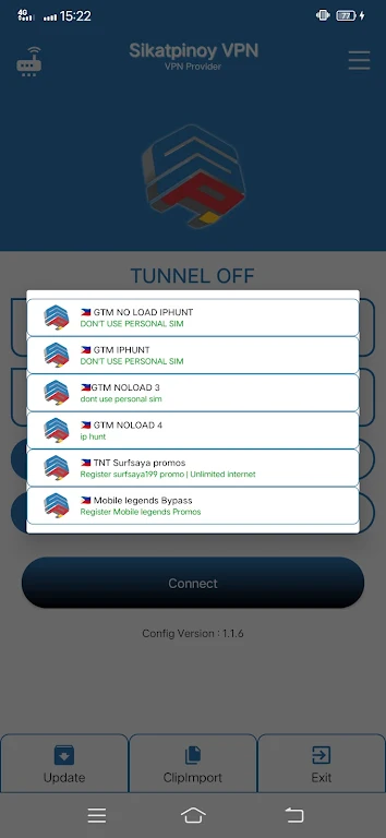 Sikatpinoy VPN V2 Screenshot2