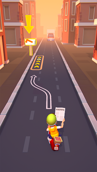 Paper Boy Race: Running game Mod Screenshot2