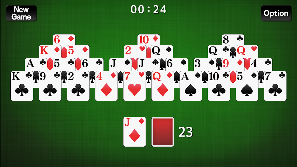 TriPeaks Solitaire card game Screenshot1