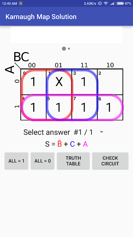 Karnaugh Kmap Solver Screenshot1