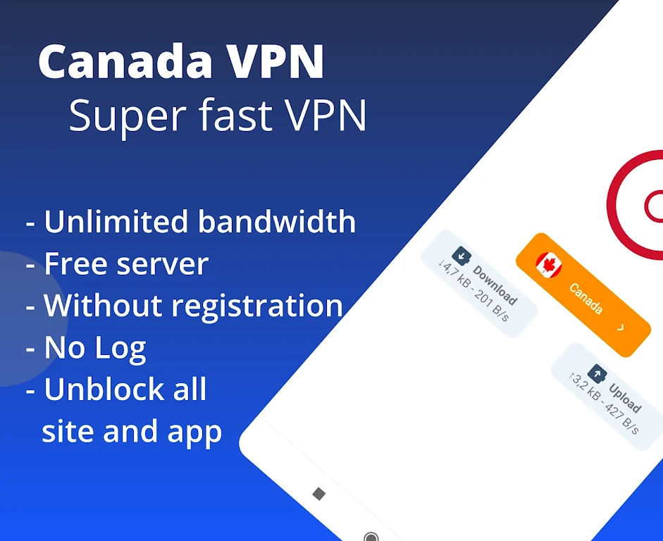 Canada VPN - Fast Secure VPN Screenshot1