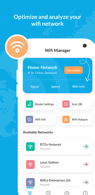 Wifi Hotspot Manager - VPN+ QR Screenshot1