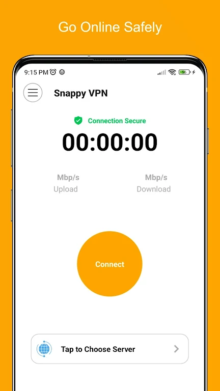 Snappy VPN-Fast, Safe VPN Screenshot1