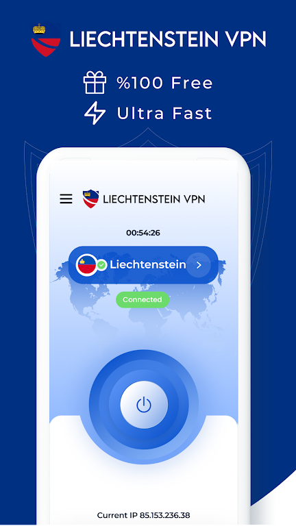 VPN Liechtenstein - Get IP Screenshot1