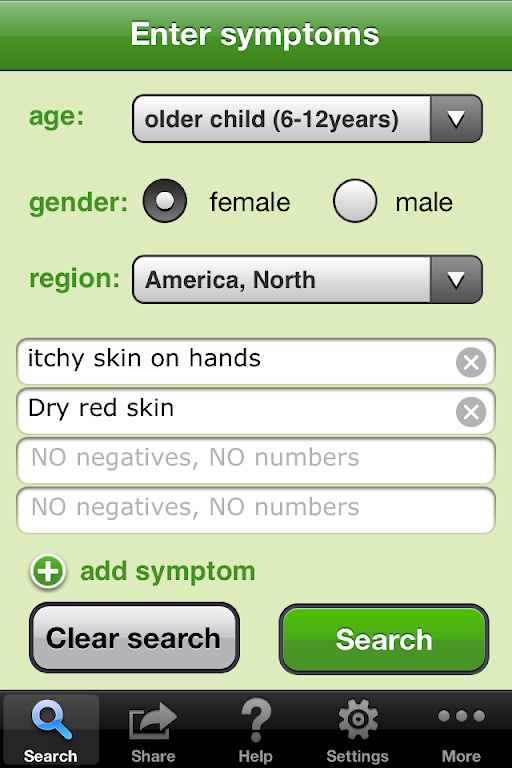 Isabel Symptom Checker Screenshot1