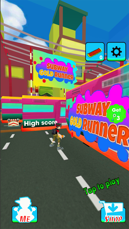 Subway Gold Boy Runner: Endles Mod Screenshot1