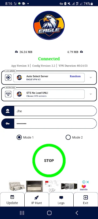 EAGLE VPN V2 Screenshot2