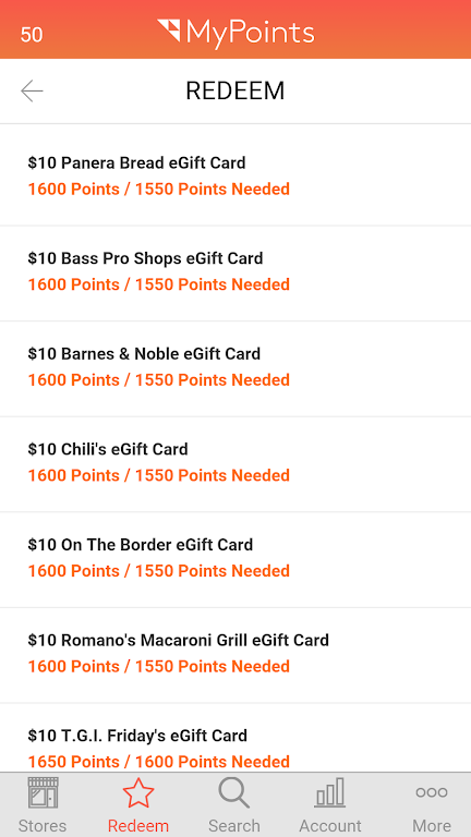 MyPoints Screenshot1