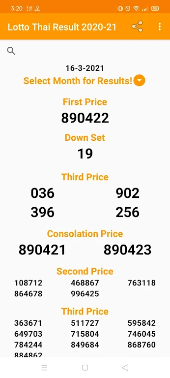 Thailand Lottery Result Today (Lotto Thai) Screenshot3