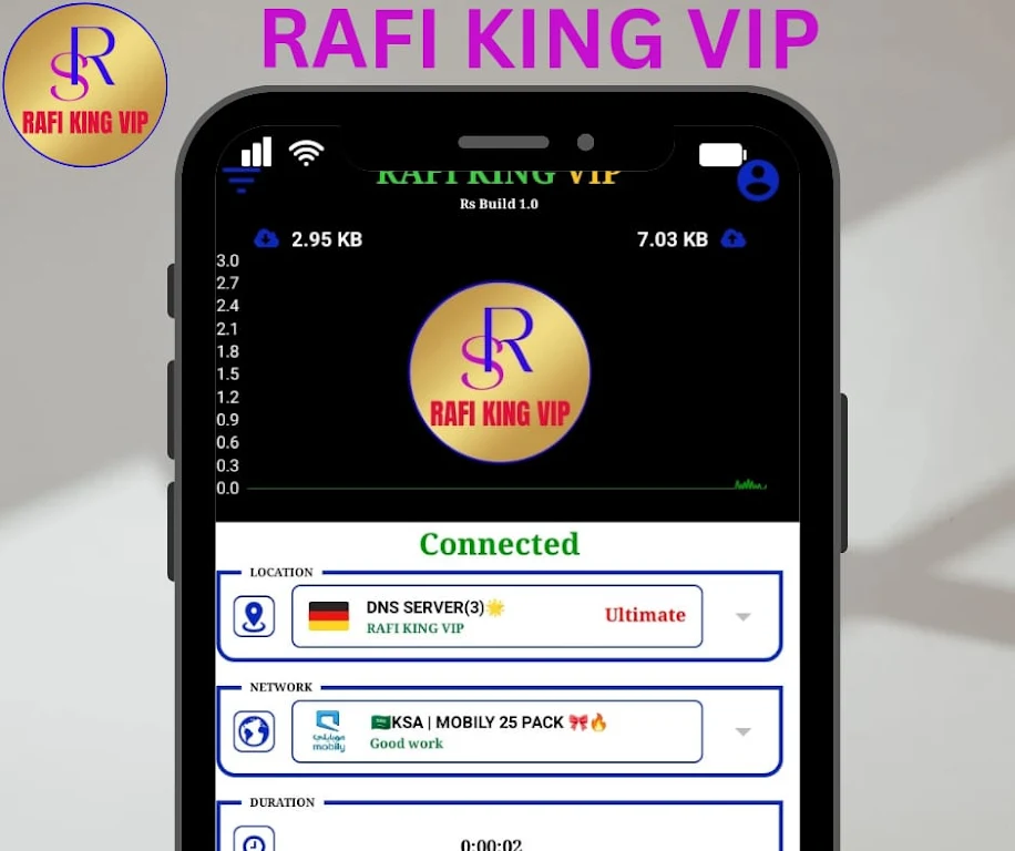 RAFI KING VIP - Fast, Safe VPN Screenshot2