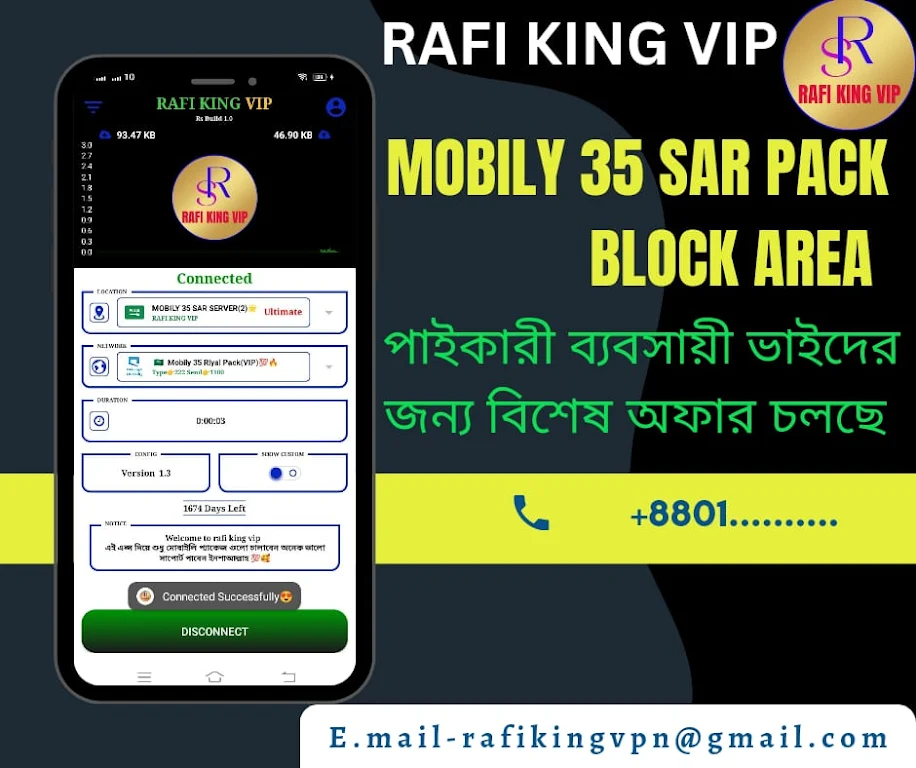 RAFI KING VIP - Fast, Safe VPN Screenshot3