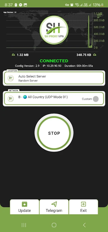 SH PROXY VPN Screenshot2