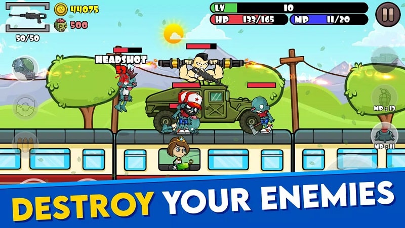 Stickman and Gun: Zombie War Screenshot2