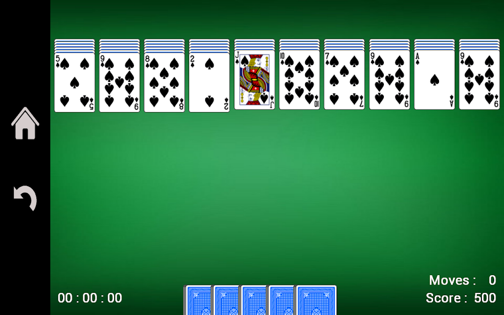 Spider Solitaire Screenshot1