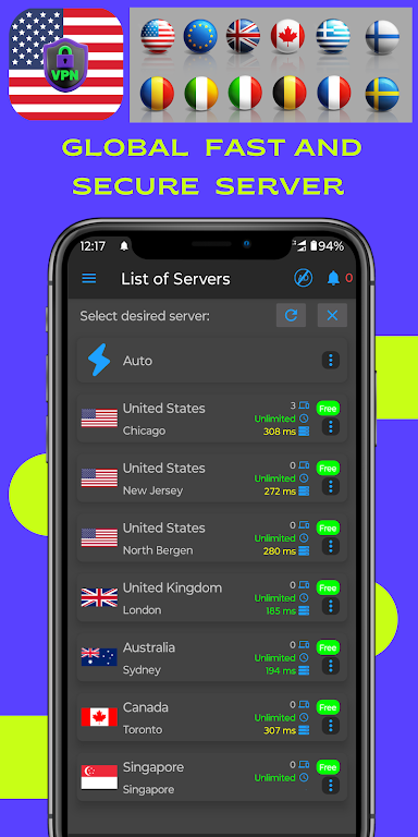 VPN USA - Secure VPN Proxy Screenshot3