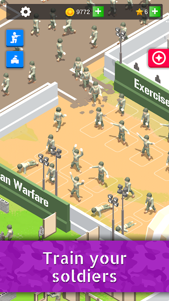 Idle Army Base: Tycoon Game Mod Screenshot2