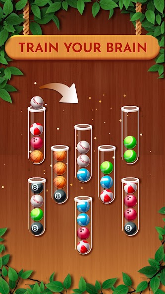 Woody Sort: Ball Sort Puzzle Mod Screenshot2