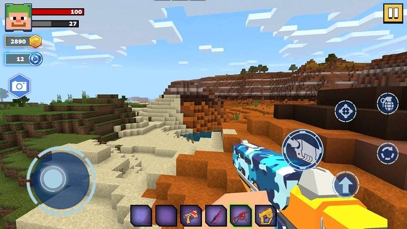 Fire Craft: 3D Pixel World Screenshot2