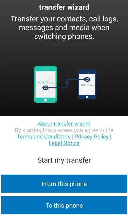 Mobile Content Transfer Wizard Screenshot1