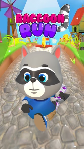 Raccoon Fun Run: Running Games Mod Screenshot2