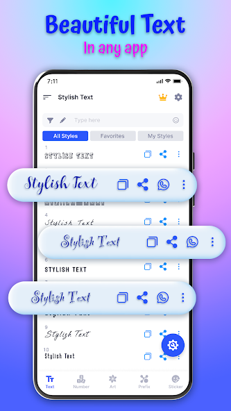 Stylish Text: Cute Fonts Style Mod Screenshot1