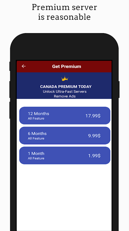 Canada VPN 2023:Get Canada IP Screenshot2