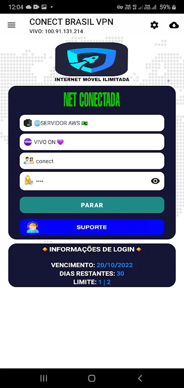 CONECT BRASIL VPN Screenshot1