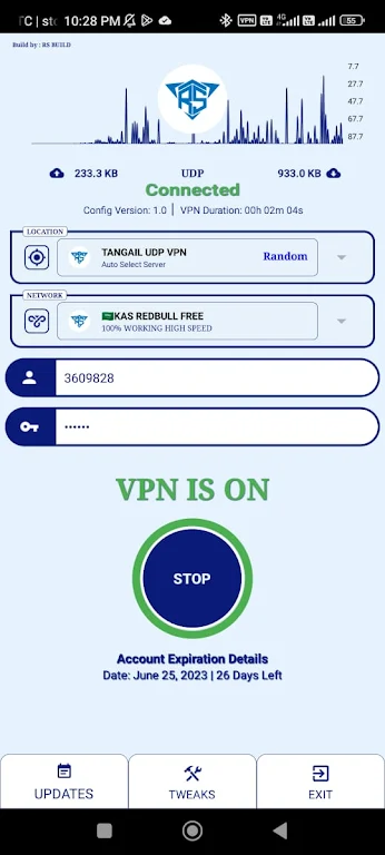 TANGAIL UDP VPN - Secure VPN Screenshot2