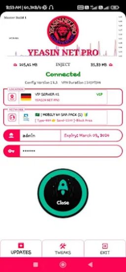 Yeasin Net Pro Vpn Screenshot1