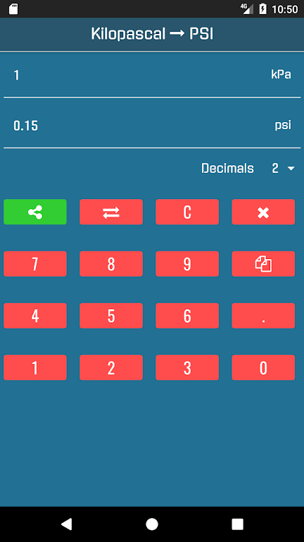 Kpa to Psi Converter Screenshot2