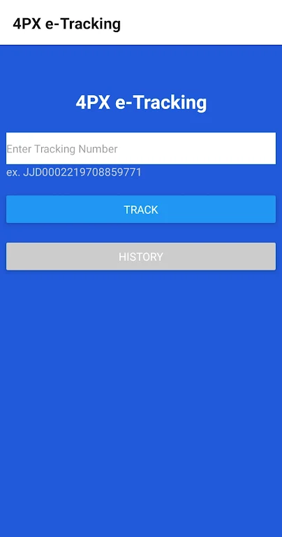 4PX e-Tracking Screenshot1