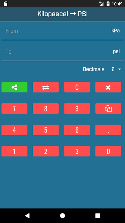 Kpa to Psi Converter Screenshot1